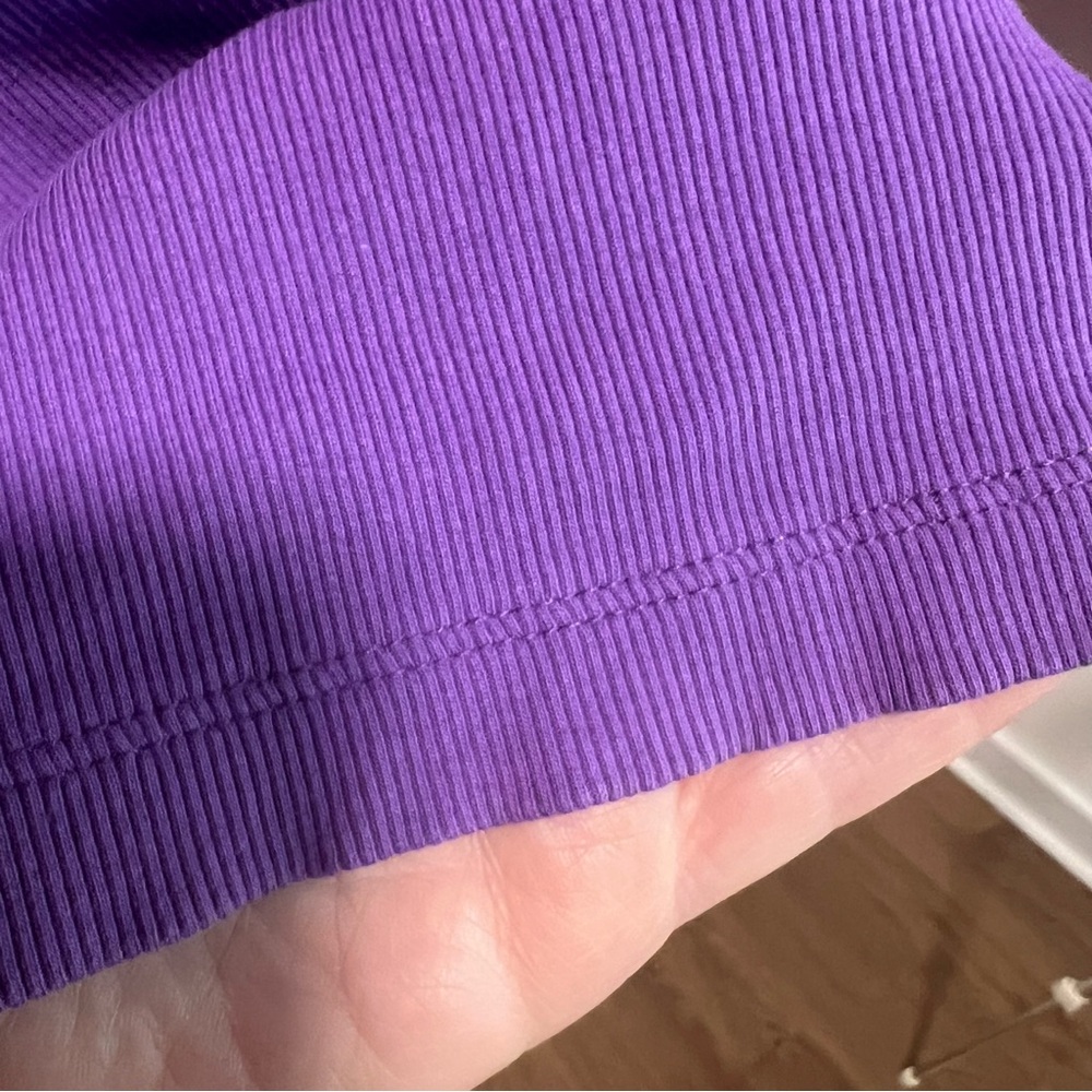 Chico’s Purple Ribbed Tank - Picture 3 of 6